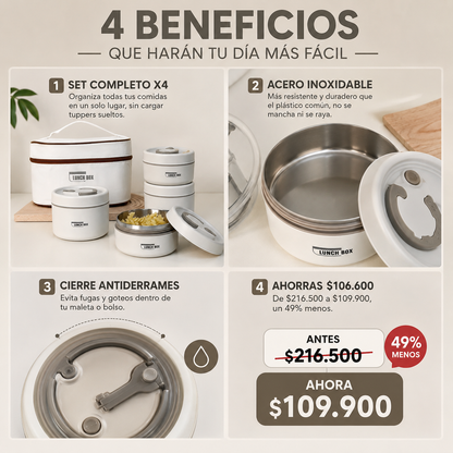 Lunch Box Térmica x4