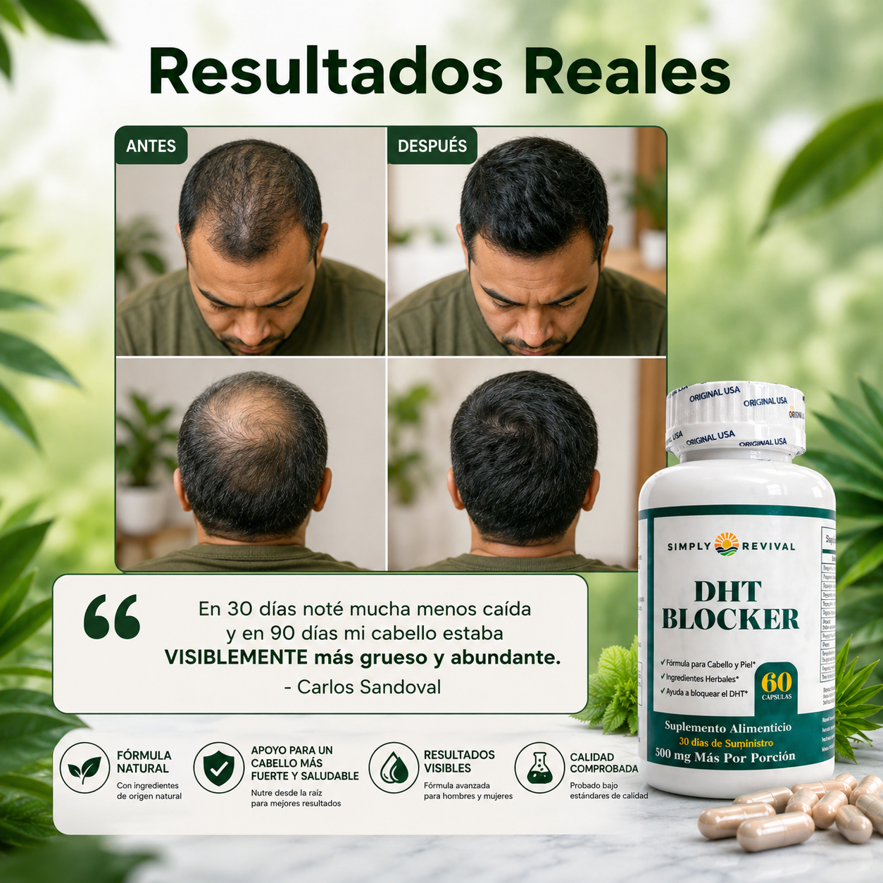 DHT BLOCKER 🌱 ⎥Crecimiento Capilar en Cápsula