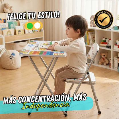 Escritorio Plegable + Silla Infantil Premium